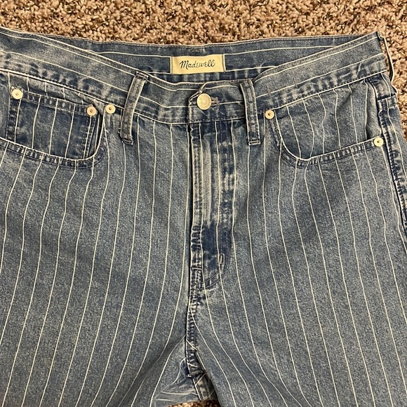 Madewell The Perfect Vintage Jean: Pinstripe Edition Sz 30 - Picture 4 of 15
